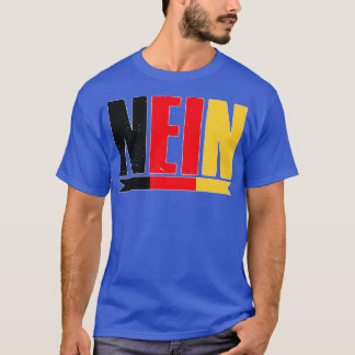 T-shirt Nein German Pas de dire cadeau Vintage Allemagne O