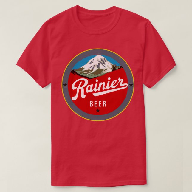 T-shirt Nek ra mabok ki pie rasane ngono Rainier Beer T (Design devant)