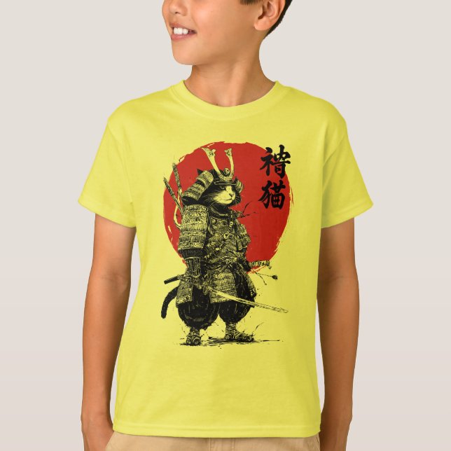T-shirt Neko Samurai (Devant)