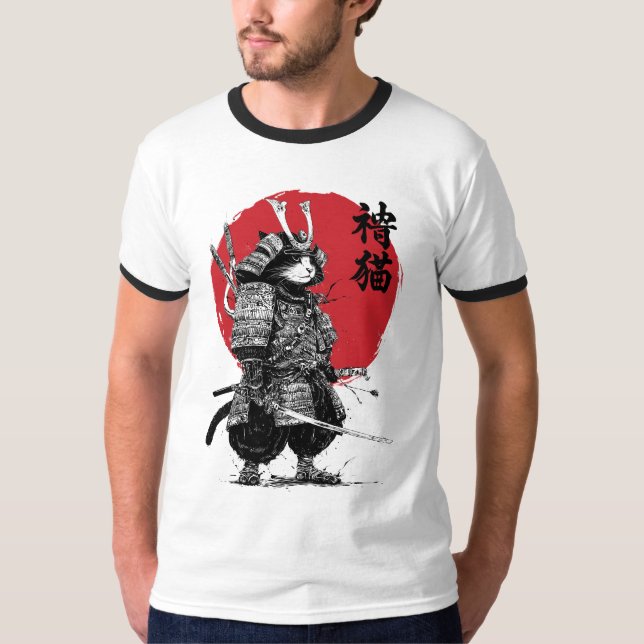 T-shirt Neko Samurai (Devant)