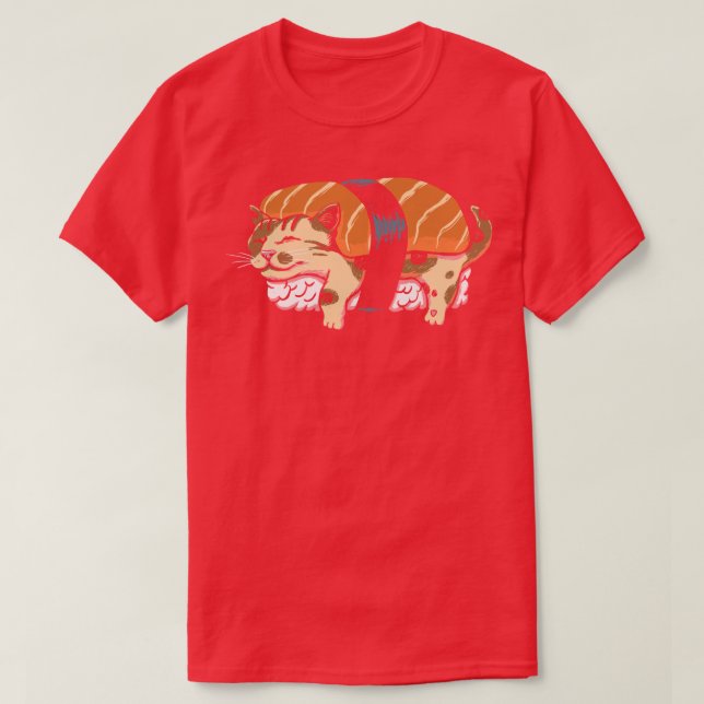T-shirt Neko Sushi (Design devant)