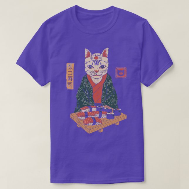 T-shirt Neko Sushi Bar 1 (Design devant)
