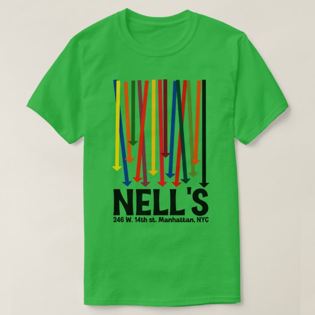 T-shirt Nells Defunct Nightclub les années 70 NYC American (Design devant)