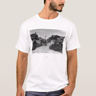 T-shirt Nelscott, cottages de bord de l'océan de vue de