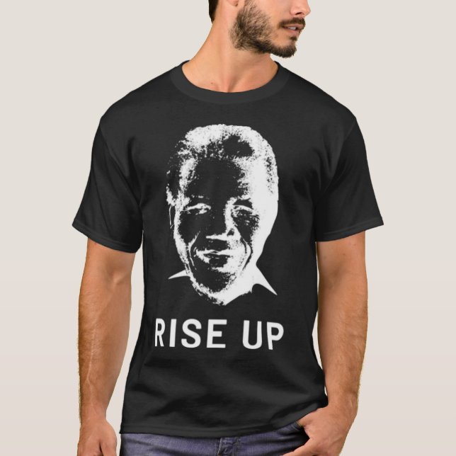 T-shirt Nelson Mandela se lève (Devant)