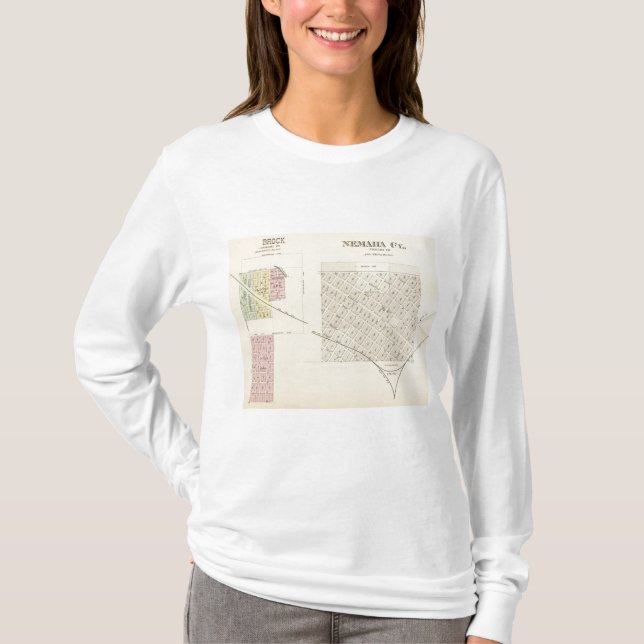 T-shirt Nemaha CY et Brock, Nébraska (Devant)