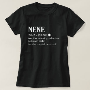 T-shirt Nene Définition Funny Grand-mère Fête des mères Ca