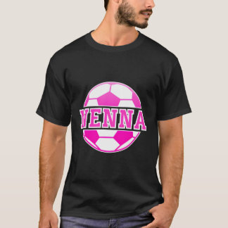 T-shirt Nenna Nom Soccer Jouer Football Sports Fan Balls