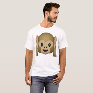 T-shirt N'entendez aucun singe malin - Emoji