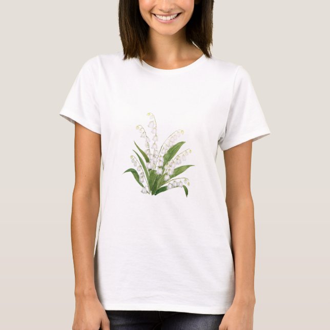 T-shirt nénuphar blanc (Devant)