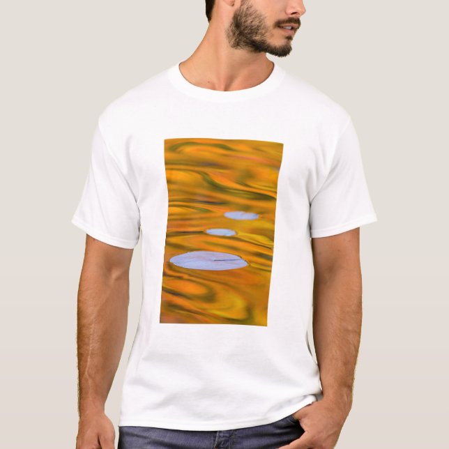 T-shirt Nénuphar sur eau orange, Canada (Devant)