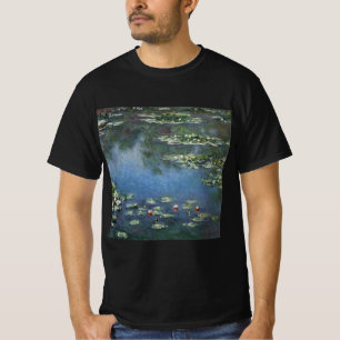 T-shirt Nénuphars de Claude Monet, Fleurs Vintages