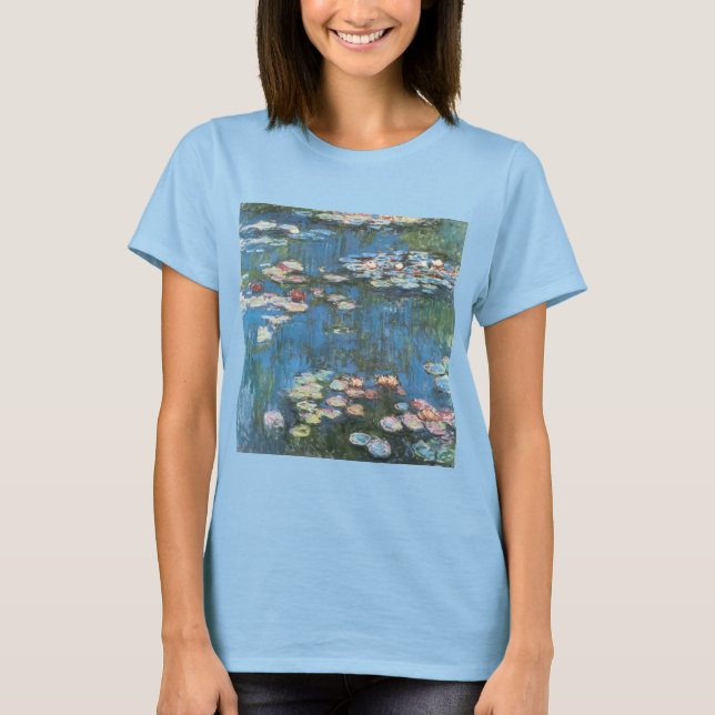T-shirt Nénuphars de Claude Monet, Impressionnisme Vintage (Devant)
