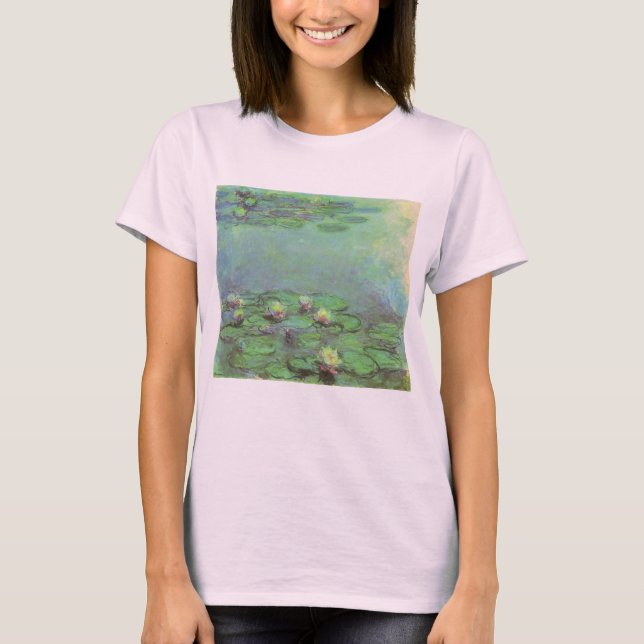 T-shirt Nénuphars par Claude Monet, impressionisme vintage (Devant)