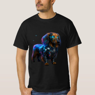 T-shirt Neo Dachshund : Cybernetic Companion 2077