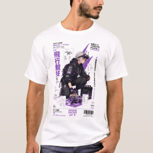 T-shirt Neo Tokyo Files 009 – Mode Cyberpunk FPV et Techwe