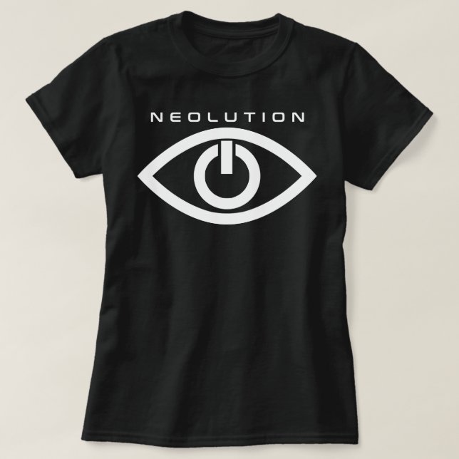 T-shirt Neolution noir orphelin (Design devant)