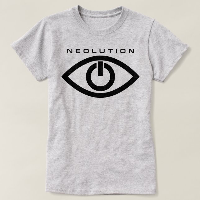 T-shirt Neolution noir orphelin (Design devant)
