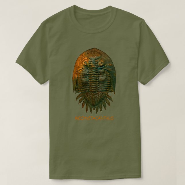 T-shirt Neometacanthus Fossile Trilobite (Design devant)