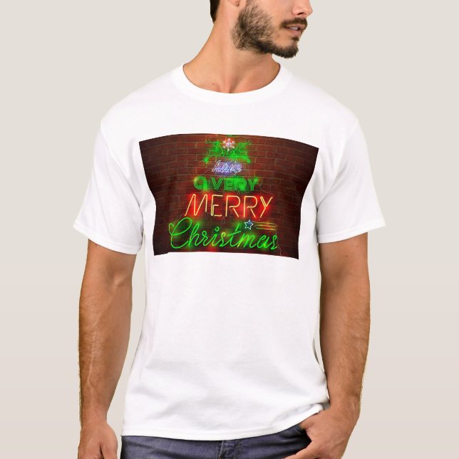 T-shirt Neon A Un Très Joyeux Noël (Devant)