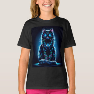 T-shirt Neon Cat Vivid Arrière - plan-97948