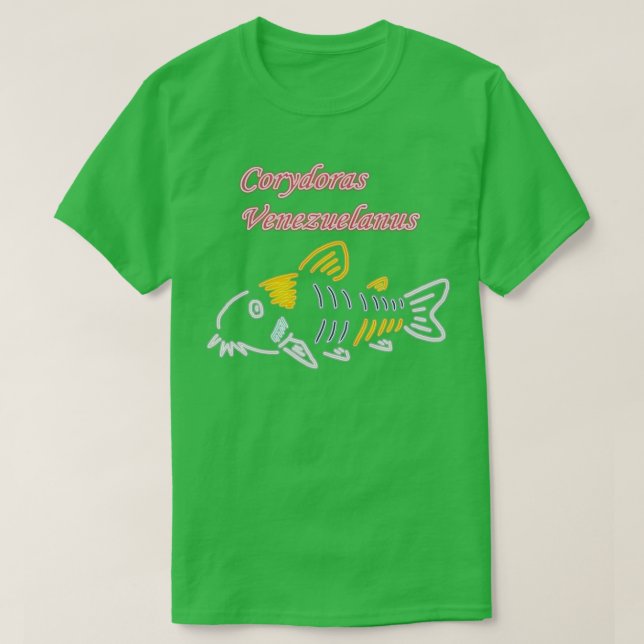 T-shirt néon corydoras (Design devant)