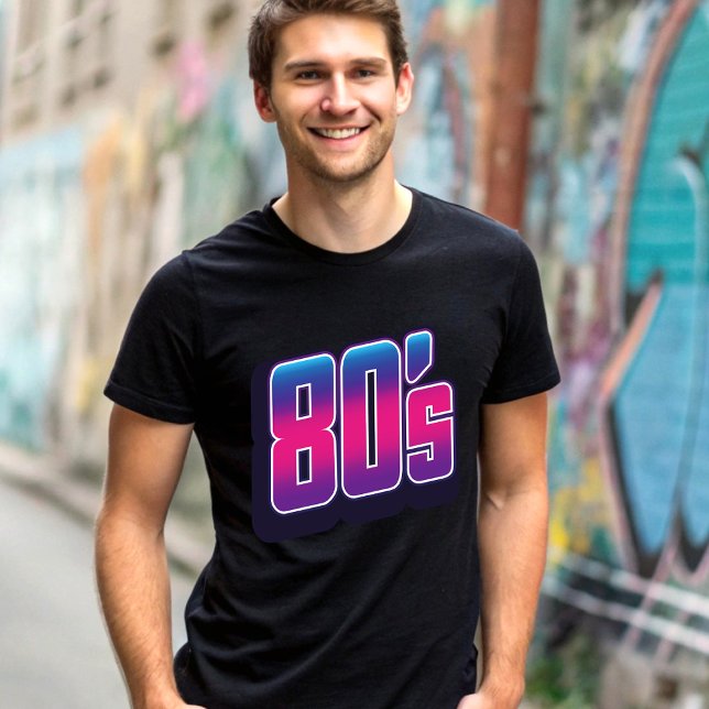 T-shirt Neon des années 80 (Créateur téléchargé)
