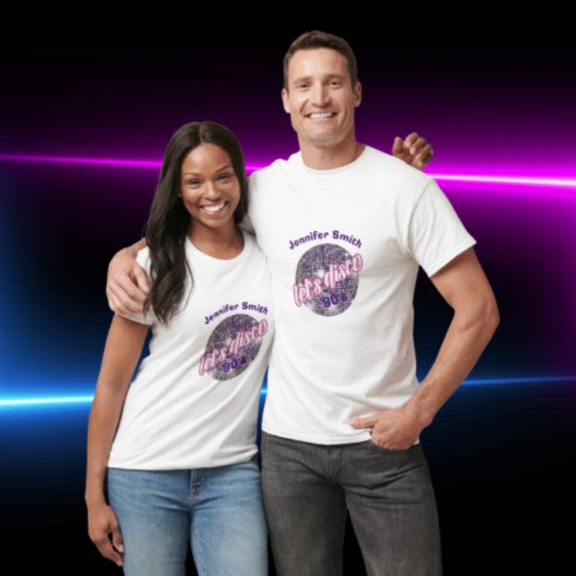 T-shirt Neon Disco Vibes des années 90 Stytle (Créateur téléchargé)