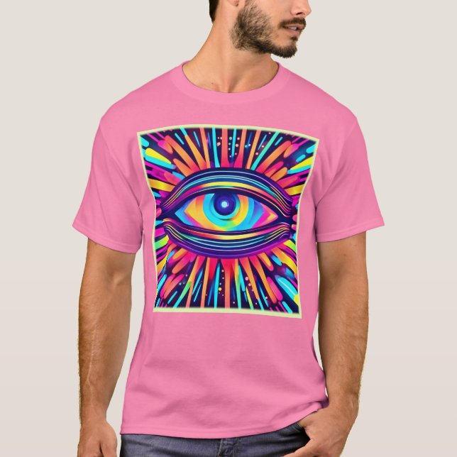 T-shirt Neon Eye of the Cosmos (Devant)
