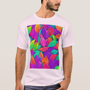 T-shirt Neon Feuilles : Flux de dessin