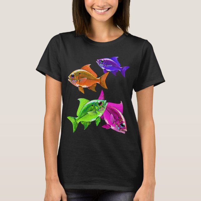 T-shirt Neon Fish Chill Tee (Devant)