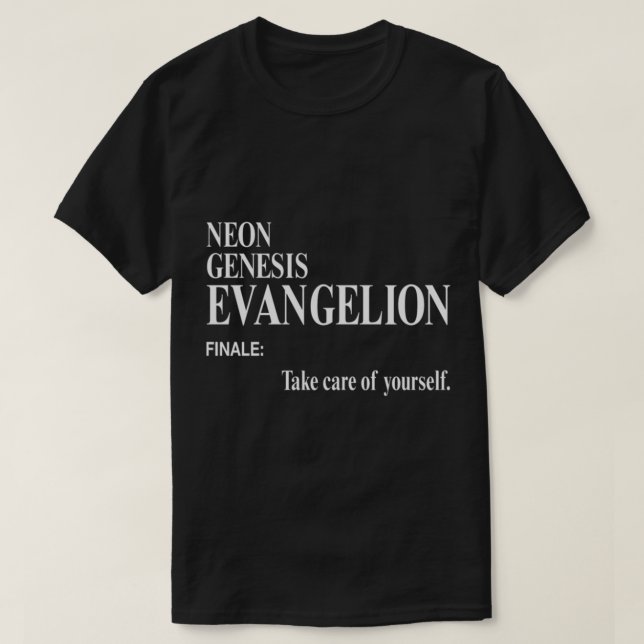 T-shirt Neon Genesis Evangelion Prenez soin de vous TS (Design devant)