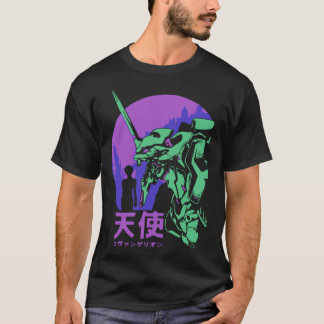 T-shirt Neon Genesis Evangelion Retro Vintage