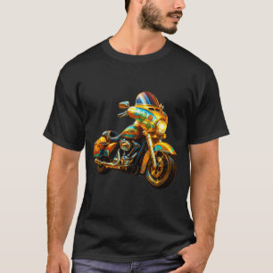 T-shirt Neon Gold Cruiser – Moto de tourisme électrique Te