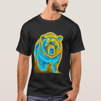 T-shirt Neon grizzly