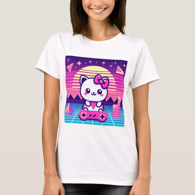 T-shirt Neon Kitty (Devant)