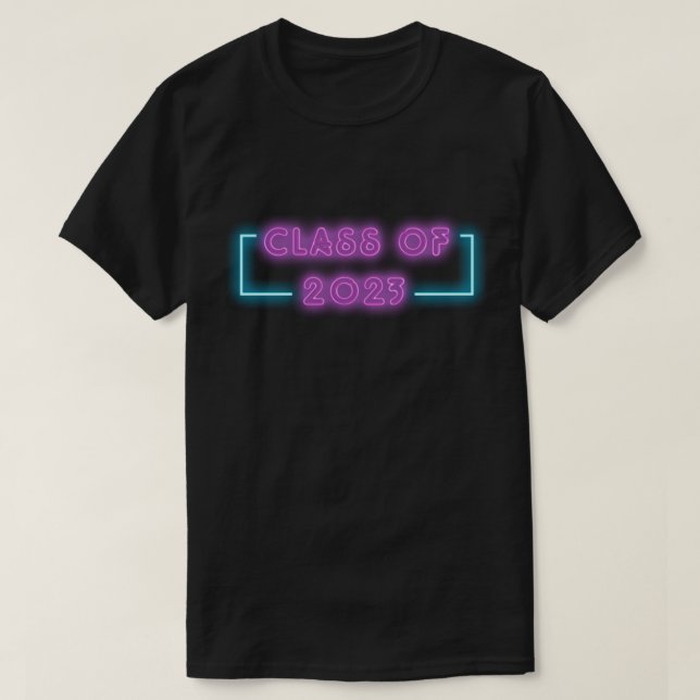T-shirt Neon Lights Class of 2023 Graduation (Design devant)