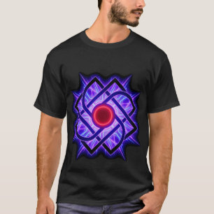 T-Shirt Neon Mandala – Lueur Violette