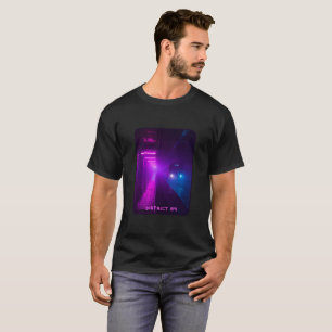 T-Shirt Neon Metro Cyberpunk – Vap Retro Synthwave