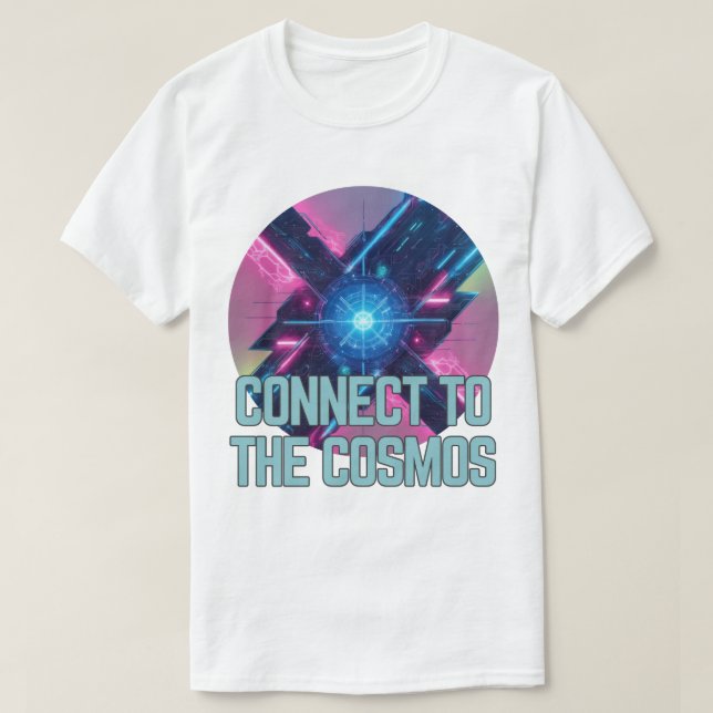 T-shirt Neon Nexus - Se connecter au cosmos (Design devant)