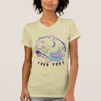 Neon Panther Graffiti Mic Art