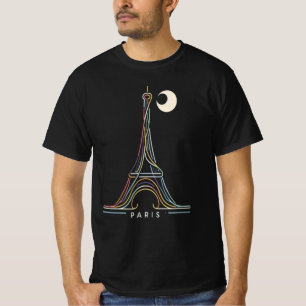 T-shirt Neon Paris Glow