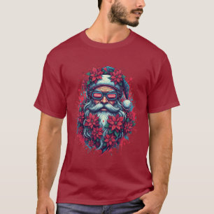 T-shirt Neon Père Noël Christmas Street Art