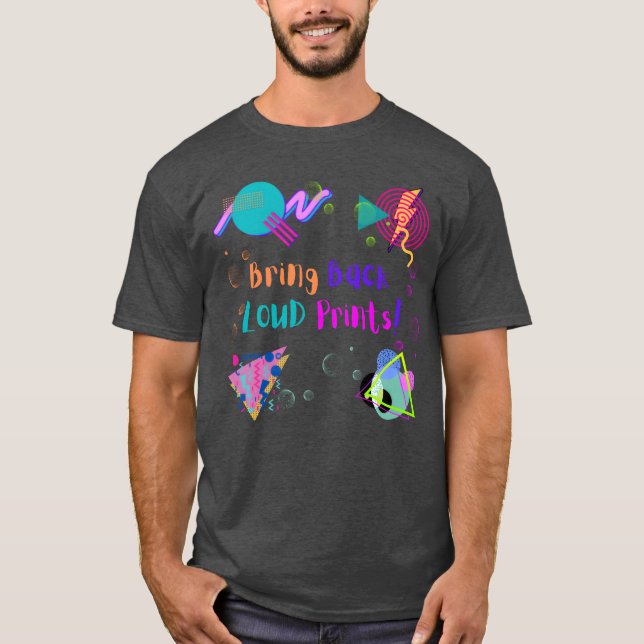 T-shirt Néon, ramenez des imprimés bruyants (Devant)