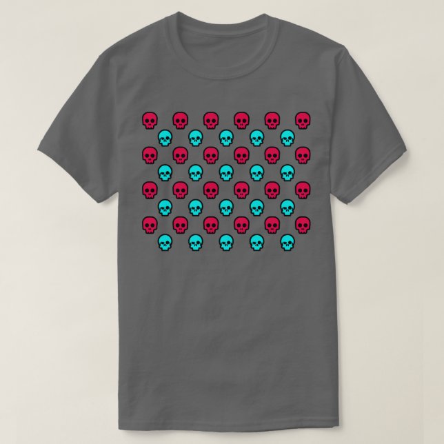 T-shirt Neon Skuls (Design devant)
