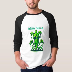 T-shirt Neon Slime Monster - Cool Déplaisant Alien Design
