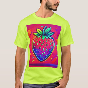 T-shirt Neon Strawberry Pop