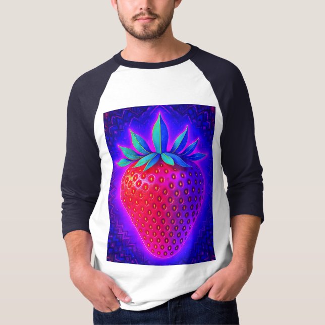 T-shirt Neon Strawberry vivid Look (Devant)