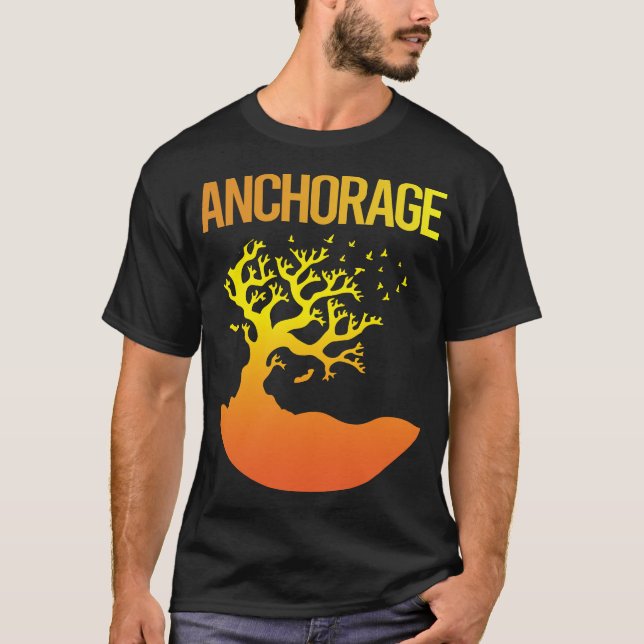 T-shirt Neon Tree - Anchorage (Devant)