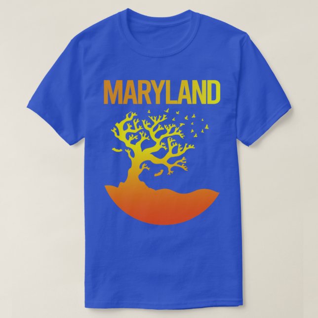 T-shirt Neon Tree Art Maryland (Design devant)